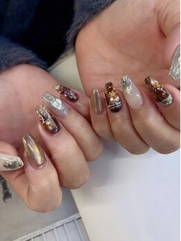 ブルーデイジー 栄本店(Blue daisy)/大人可愛いニュアンスネイル**