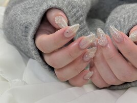 キラキラフラッシュネイル