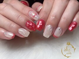 ハートホロネイル