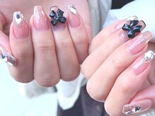 ネイルマジック 仙台一番町店(NAIL MAJIC)/ワンホンネイル☆リボンパーツ