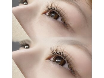 ワヴアイラッシュ(WUV eyelash)/ dark brown×orangebrown