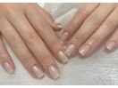 シンプル可愛いオフィスネイル