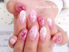 【押し花ネイル】