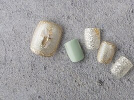 ミラー×マグネットネイル