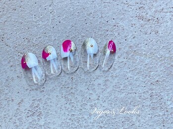 ヴィガー アンド ルックス 白金 目黒(Vigor&Looks)/ニュアンス　ピンク　ラメ