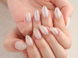 クリアベースのシルバーラメ