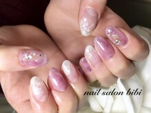 ネイルサロン ビビ(bibi)/ふんわりニュアンスネイル
