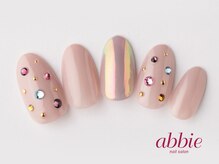 ネイルサロン アビー グランデュオ蒲田店(abbie)/カラフルストーンドット　￥9383