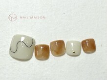 ネイルメゾン 梅田(NAIL MAISON)/オレンジポップワイヤーフット