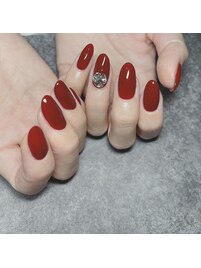 ボルドー/秋冬カラーネイル