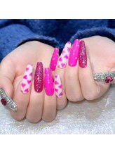 クイーンズビューティーサロン 新宿本店(Queen's beauty salon)/チップ長さ出しアートやり放題