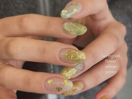 ニュアンス春ネイル