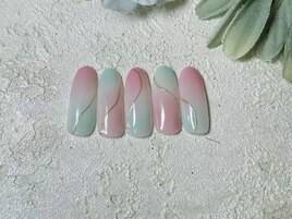 定額　ネイル　ニュアンスネイル