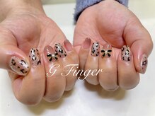 ジーフィンガー 大井町店(G Finger)/ガーリーリボンのレオパード♪