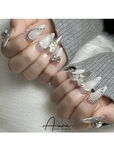 オーラネイル(Aura Nail)/盛り盛りビジューネイル