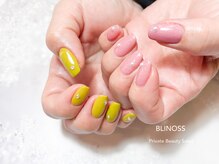 ブリノス(BLINOSS)/左右色違い☆ワンカラーネイル