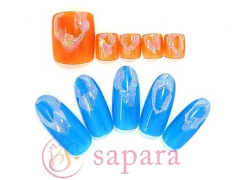 津田沼ネイルサロン サパラ(sapara)/ハンドフットセット定額¥11,499