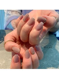 リング風上品カラーネイル