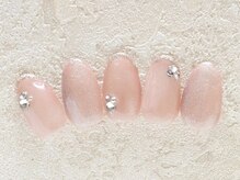 ホワイトネイル 京都河原町店(WHITE NAIL)/ラメフレンチ/シンプルネイル