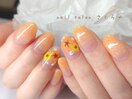 平成ネイル☆レトロなお花が◎
