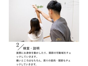 スマイルアゲイン整体院 川崎/検査/説明