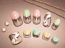 リエル(Riel)/フラワーネイル☆定額H79F80