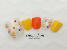 ネイルアンドアイラッシュスタジオ シュシュ(chouchou)/フットネイル★キラキラ女子