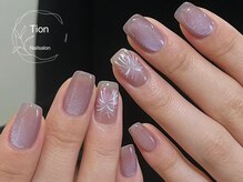 ティオン 川崎店(Tion)/オンブレフレンチ・冬ネイル