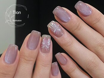 ティオン 川崎店(Tion)/オンブレフレンチ・冬ネイル