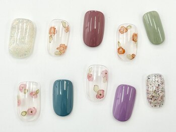 ネイルサロンクイール 宇都宮店(NAIL SALON QUILL)/インクフラワー♪