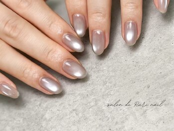 サロンドルリネイル(salon de Ruri nail)の写真/【うるうる感◎ 新色入荷★パラジェル/マグネットワンカラー¥8300】技術力×モチの良さも定評あり!