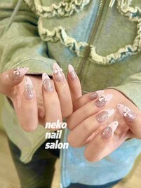 フレンチ　フラッシュ　キラキラ