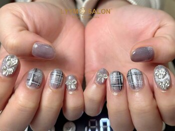 リームサロン 池袋店(LYYM SALON)/秋冬チェック×リボン