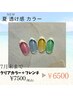 8月まで延長します！クリアカラー＋フレンチ！￥6500！ラメフレンチにも変更可