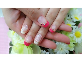 フラワー&フレンチネイル☆彡