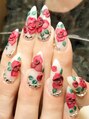 ネイル アトレ バイ アンシャンテ(NAIL atre by Enchante)&nbsp;ゴージャスな3Dアート♪華やかな指先