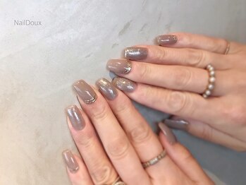 ネイル ドゥ 岡山駅前店(Nail Doux)/☆グレージュワンカラー☆