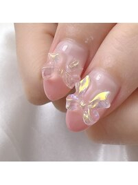 グラデーション×リボンパーツ