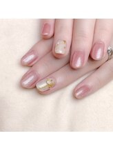 ピオニーネイル(peony nail)/選べるクリスマスビジューネイル