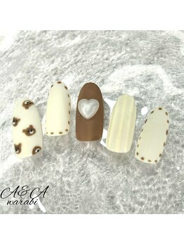 エーアンドエー 蕨店(A&A)/チビクマ×ニットネイル