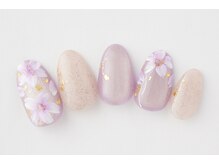 アトリエプラスエヌ(Atelier+N)/マグネット手描き桜満開