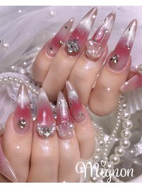 ワンホンネイル/チークネイル