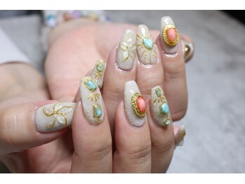 ディーエムジーネイル(DMG nail)/大人エスニックネイル