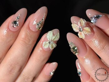 アールビーネイル(RB_nail)/３Ｄ花ネイル