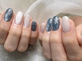 【パラジェル　冬ネイル】