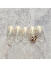 ネイルサロンリュクス (nailsalon Luxe)/グラデ×キラキラホロネイル