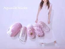 アグニークリッシェ(Agunik Riche)の雰囲気（水面 マーメイド シェルネイル♪♪渋谷ネイル）