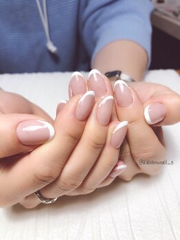 レインボーネイルズ(Rainbow nails)/細フレンチ