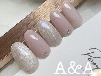 アイラッシュサロン エーアンドエー(eyelash salon A&A)の写真/お仕事や家事で派手なネイルが出来ない方、主婦の方・ネイル初心者さんにおすすめ☆カラー変更も無料★