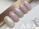 アイラッシュサロン エーアンドエー(eyelash salon A&A)の写真/お仕事や家事で派手なネイルが出来ない方、主婦の方・ネイル初心者さんにおすすめ☆カラー変更も無料★